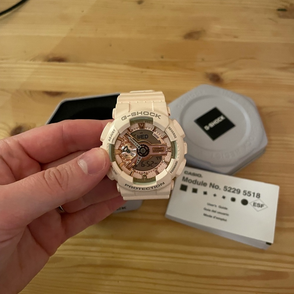 Light pink G-Shock watch